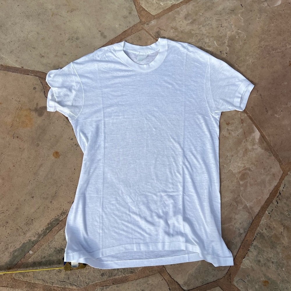 Vintage 60’s Sears Mens Medium SanforKnit Single Stitch Blank T Shirt